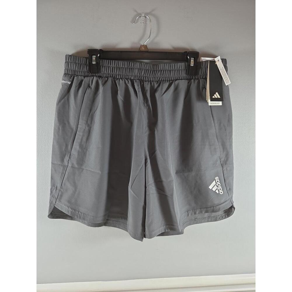 Adidas Women's Aeroready Activewear Shorts Gray XL NEW Workout Gym